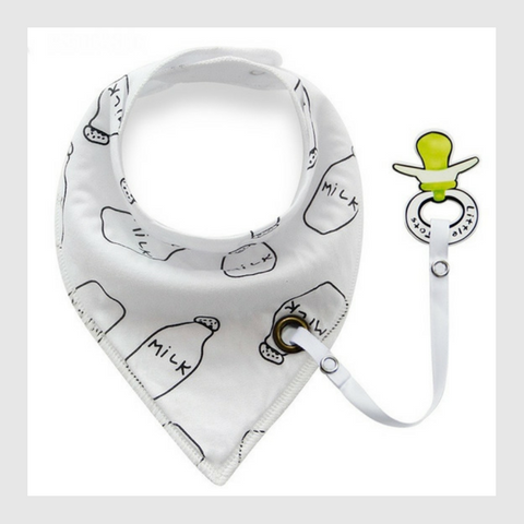 Bavoir avec attache-tétine