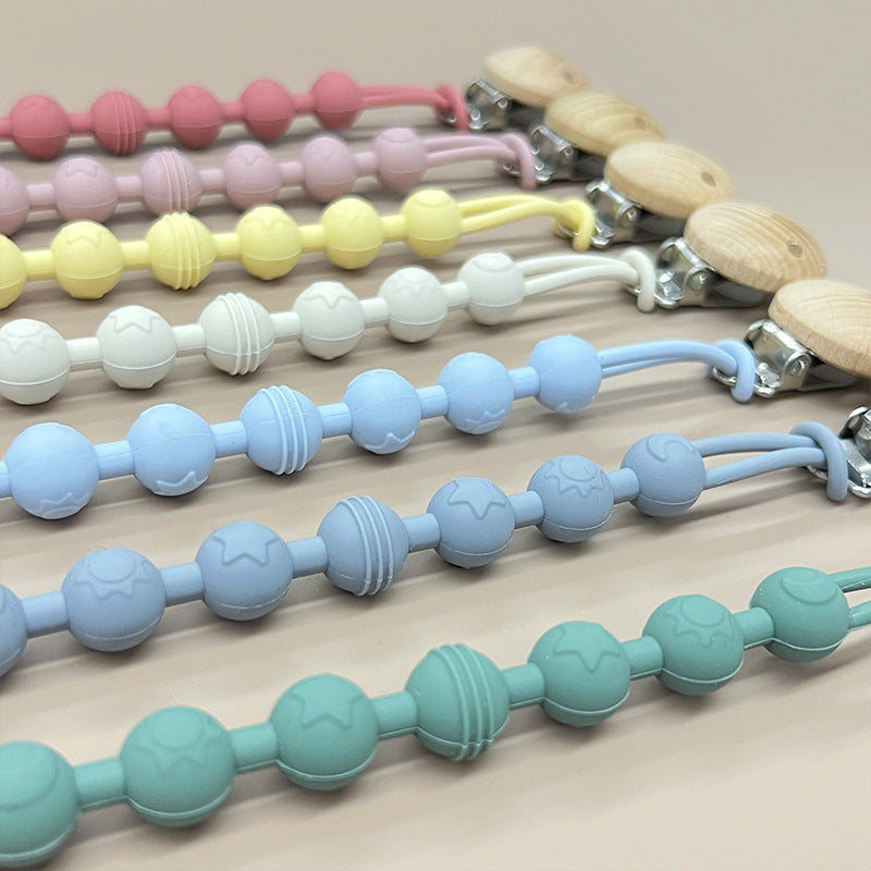 Attache tétine en silicone